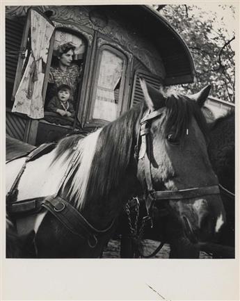 (GYPSIES) Group of 28 rare and remarkable photographs of gypsies, the nomads of Europe.